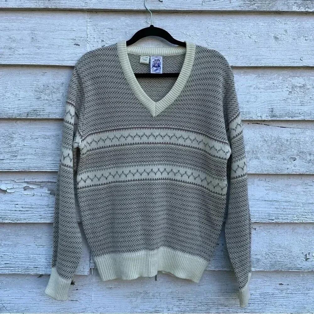 Vintage Kennington California V Neck Sweater Acrylic‎ Size Large